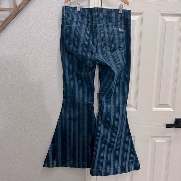 Cruel Denin super flat striped blue jean‎ pants women’s size 9 - Picture 3 of 6